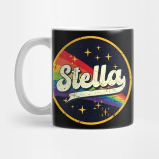 Stella // Rainbow In Space Vintage Grunge-Style Mug